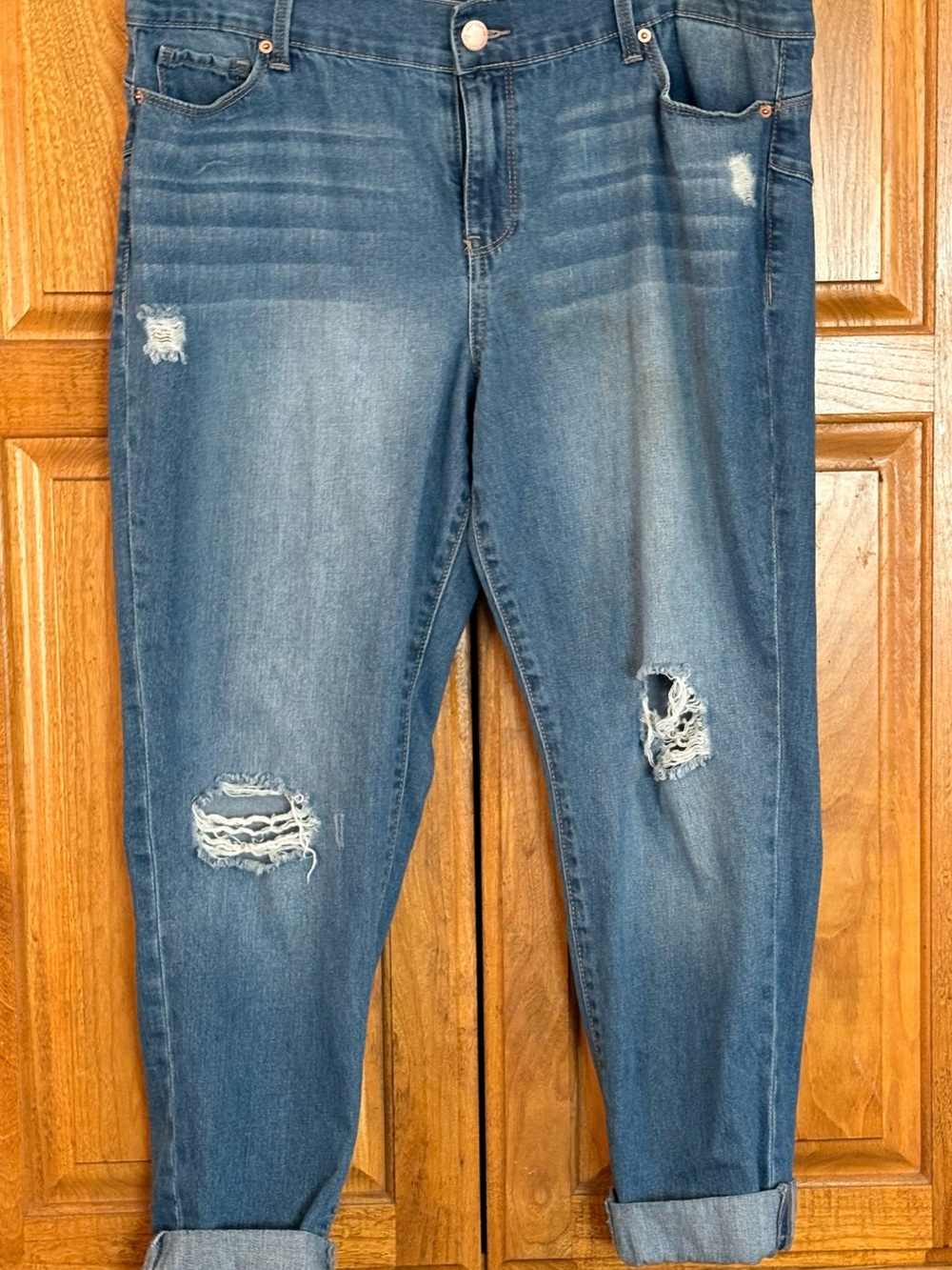 Juicy Couture Distressed Blue Denim Jeans Women's Size 16